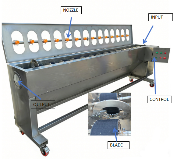 carrot peeling machine carrot peeling machine